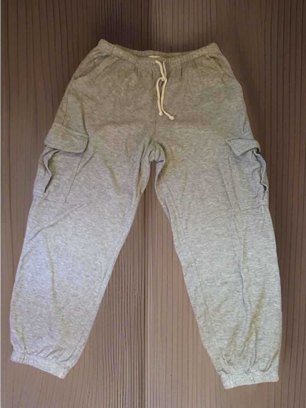 Vintage Havana Light Gray Cargo Joggers